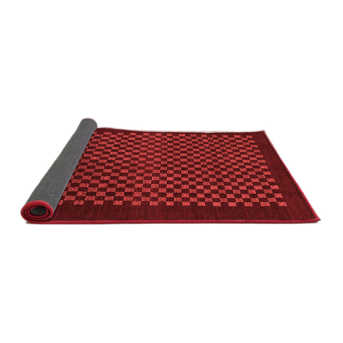 Checkered Red Modern Area Rugs