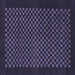 Square Checkered Blue Modern Rug, abs1435blu