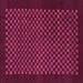 Square Checkered Pink Modern Rug, abs1435pnk