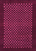 Machine Washable Checkered Pink Modern Rug, wshabs1435pnk
