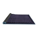 Sideview of Checkered Blue Modern Rug, abs1435blu