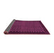 Sideview of Checkered Purple Modern Rug, abs1435pur