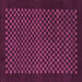 Square Checkered Purple Modern Rug, abs1435pur