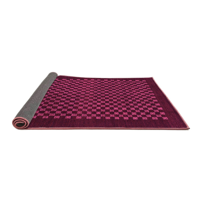 Sideview of Checkered Pink Modern Rug, abs1435pnk