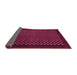 Sideview of Checkered Pink Modern Rug, abs1435pnk