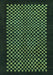 Machine Washable Checkered Turquoise Modern Area Rugs, wshabs1436turq