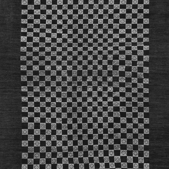Checkered Gray Modern Rug, abs1436gry
