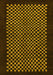 Checkered Yellow Modern Rug, abs1436yw