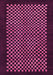 Machine Washable Checkered Pink Modern Rug, wshabs1436pnk