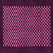 Square Machine Washable Checkered Pink Modern Rug, wshabs1436pnk