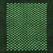 Square Machine Washable Checkered Emerald Green Modern Area Rugs, wshabs1436emgrn