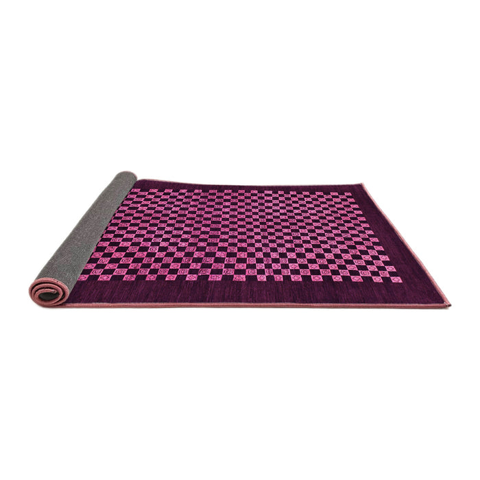 Sideview of Checkered Pink Modern Rug, abs1436pnk