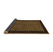 Sideview of Checkered Brown Modern Rug, abs1436brn