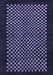 Checkered Blue Modern Rug, abs1436blu