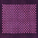 Square Checkered Purple Modern Rug, abs1436pur