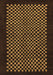 Checkered Brown Modern Rug, abs1436brn