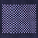 Square Machine Washable Checkered Blue Modern Rug, wshabs1436blu