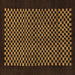 Square Checkered Brown Modern Rug, abs1436brn