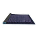 Sideview of Checkered Blue Modern Rug, abs1436blu