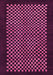 Checkered Pink Modern Rug, abs1436pnk