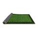 Sideview of Checkered Green Modern Rug, abs1436grn