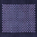 Square Checkered Blue Modern Rug, abs1436blu