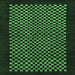 Square Checkered Emerald Green Modern Rug, abs1436emgrn