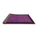 Sideview of Checkered Purple Modern Rug, abs1436pur