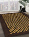 Machine Washable Abstract Light Brown Rug in a Family Room, wshabs1436