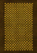Machine Washable Checkered Yellow Modern Rug, wshabs1436yw