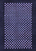 Machine Washable Checkered Blue Modern Rug, wshabs1436blu