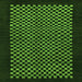 Square Machine Washable Checkered Green Modern Area Rugs, wshabs1436grn