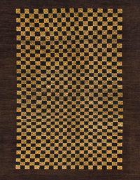 Machine Washable Abstract Light Brown Rug, wshabs1436