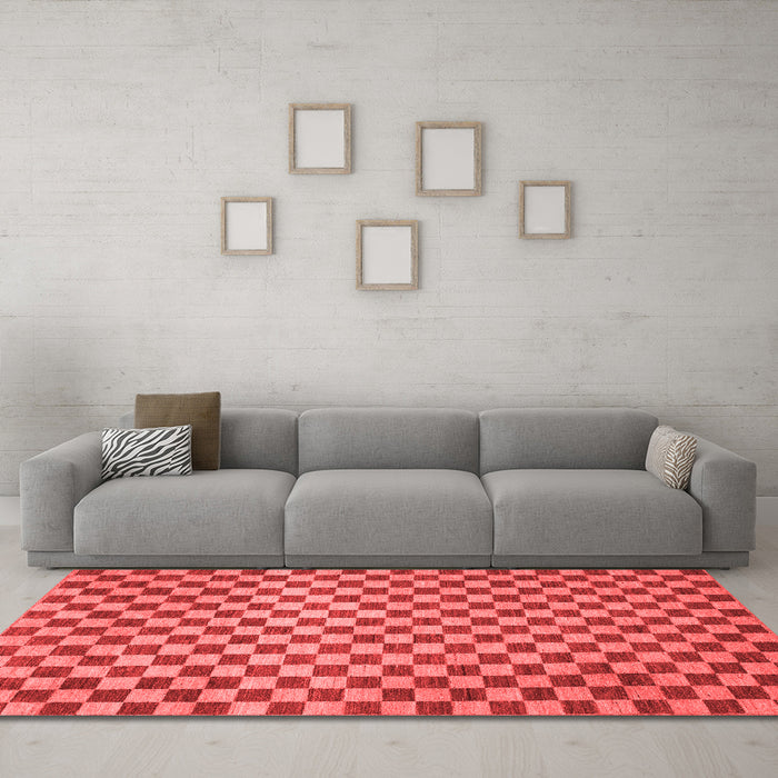 Modern Red Washable Rugs