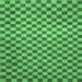 Square Checkered Emerald Green Modern Rug, abs1437emgrn