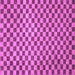 Square Checkered Purple Modern Rug, abs1437pur