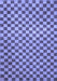 Checkered Blue Modern Rug, abs1437blu