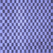 Square Checkered Blue Modern Rug, abs1437blu