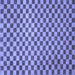 Square Machine Washable Checkered Blue Modern Rug, wshabs1437blu