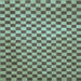 Square Machine Washable Checkered Light Blue Modern Rug, wshabs1437lblu