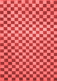 Checkered Red Modern Rug, abs1437red