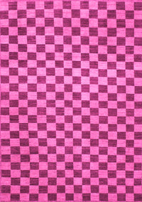 Checkered Pink Modern Rug, abs1437pnk