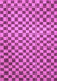 Machine Washable Checkered Purple Modern Area Rugs, wshabs1437pur
