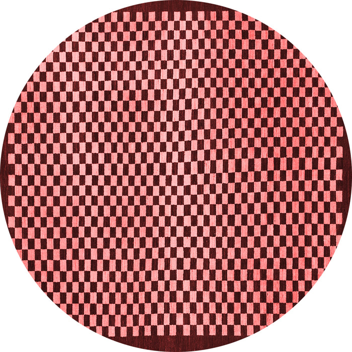 Checkered Red Modern Rug, abs1438red