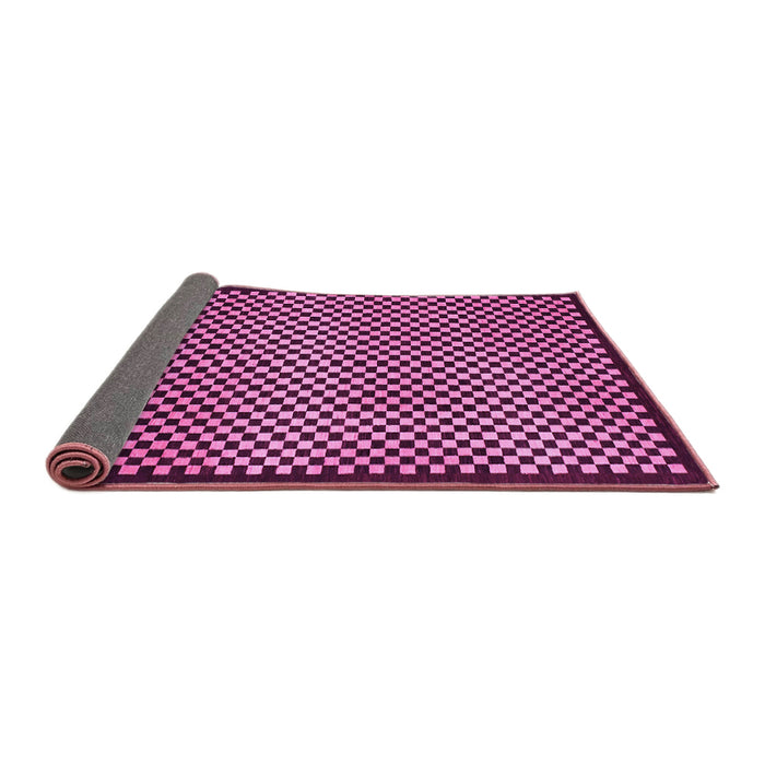 Sideview of Checkered Pink Modern Rug, abs1438pnk