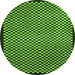 Round Machine Washable Checkered Green Modern Area Rugs, wshabs1438grn