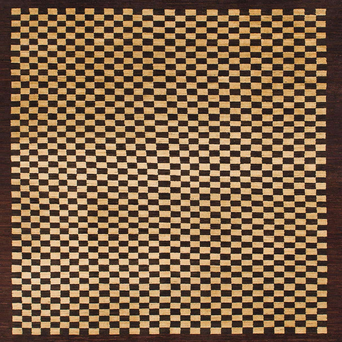 Square Machine Washable Abstract Night Red Rug, wshabs1438