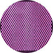 Round Checkered Purple Modern Rug, abs1438pur