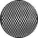 Round Checkered Gray Modern Rug, abs1438gry