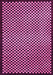 Checkered Pink Modern Rug, abs1438pnk